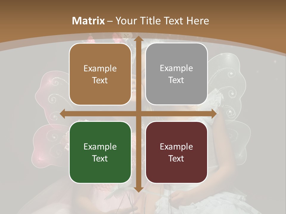 Cheerful Magic Girl PowerPoint Template