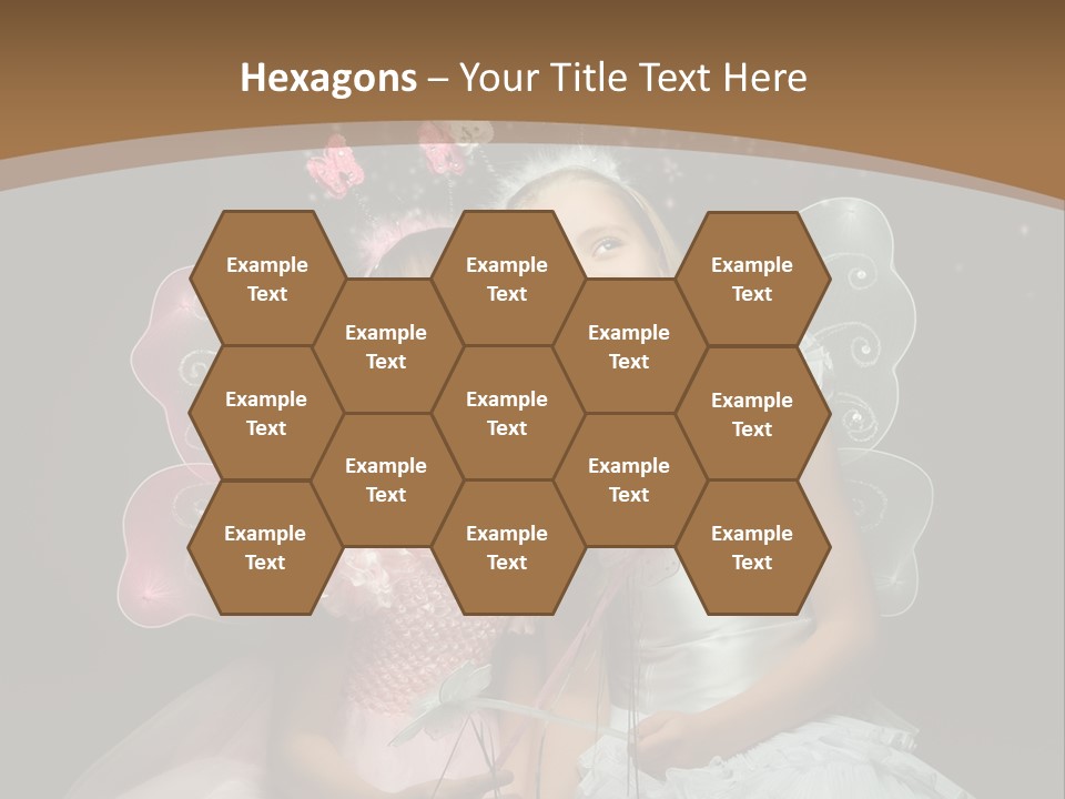 Cheerful Magic Girl PowerPoint Template