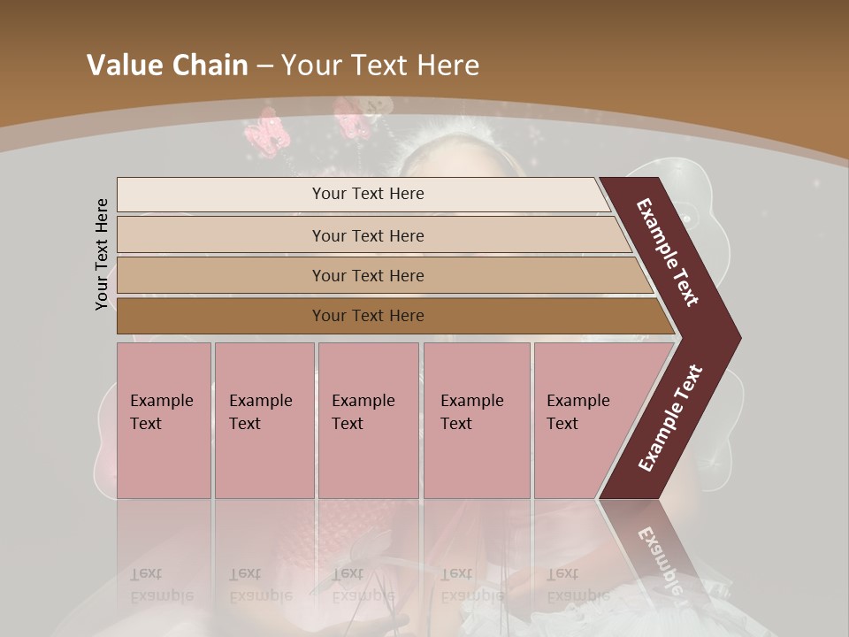 Cheerful Magic Girl PowerPoint Template