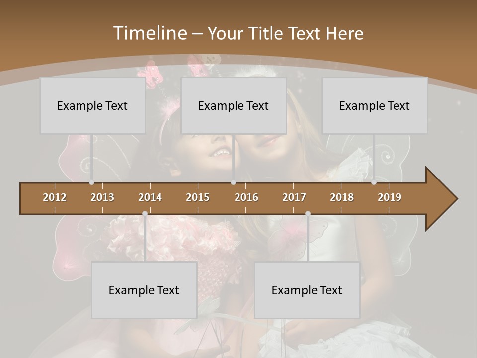 Cheerful Magic Girl PowerPoint Template