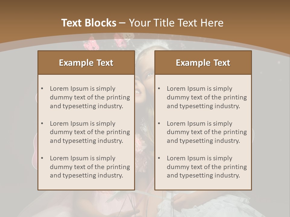 Cheerful Magic Girl PowerPoint Template