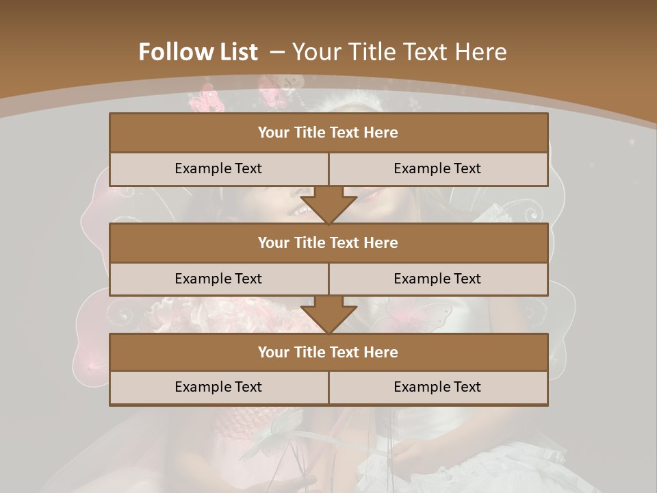 Cheerful Magic Girl PowerPoint Template