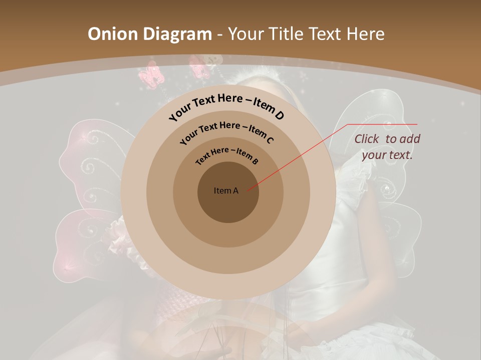 Cheerful Magic Girl PowerPoint Template