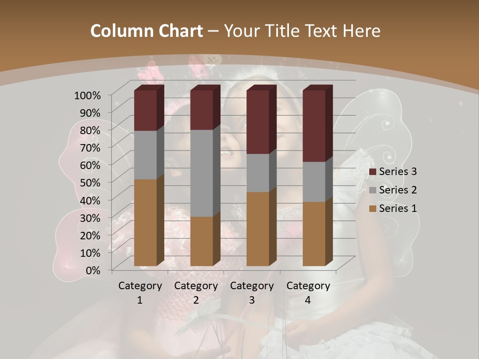 Cheerful Magic Girl PowerPoint Template