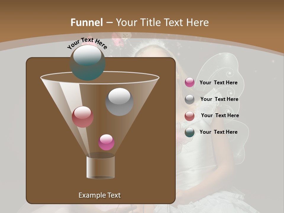 Cheerful Magic Girl PowerPoint Template