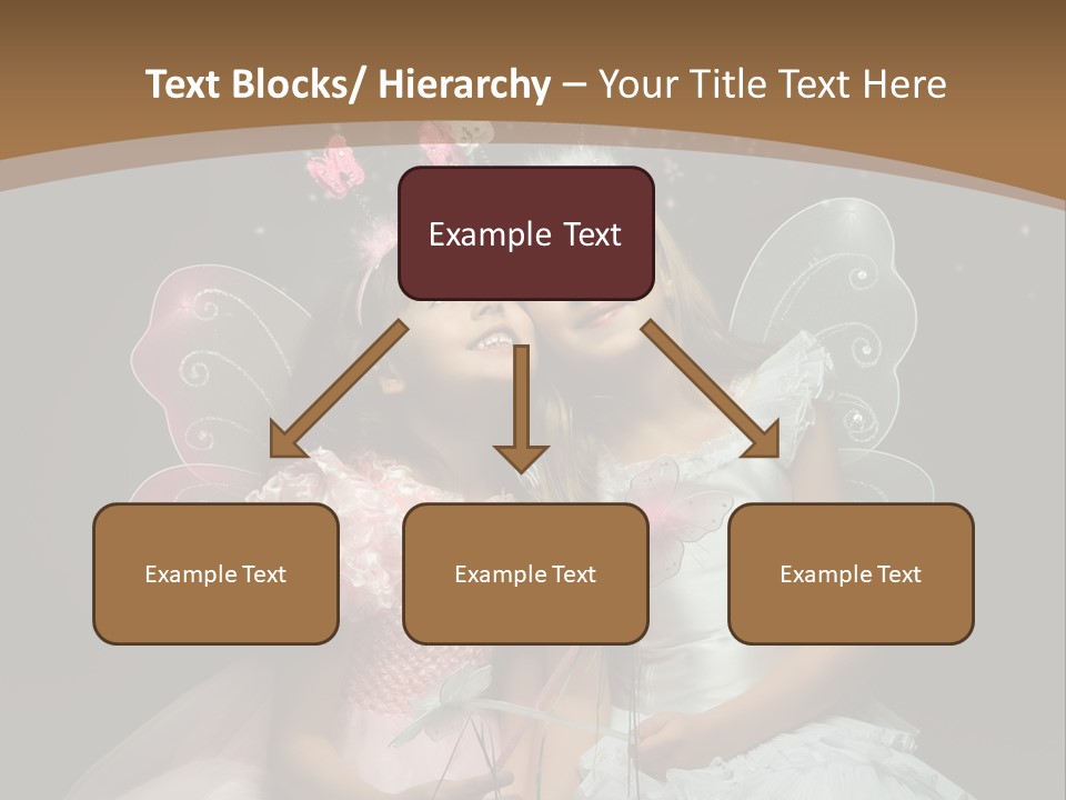 Cheerful Magic Girl PowerPoint Template