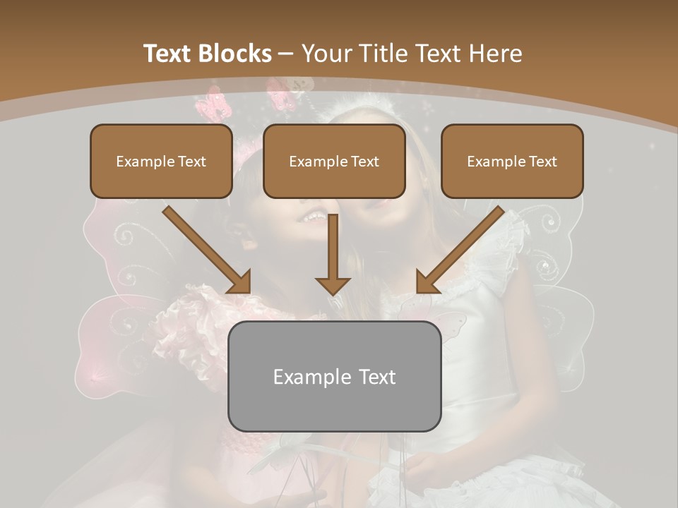 Cheerful Magic Girl PowerPoint Template