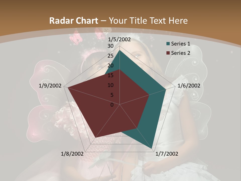 Cheerful Magic Girl PowerPoint Template