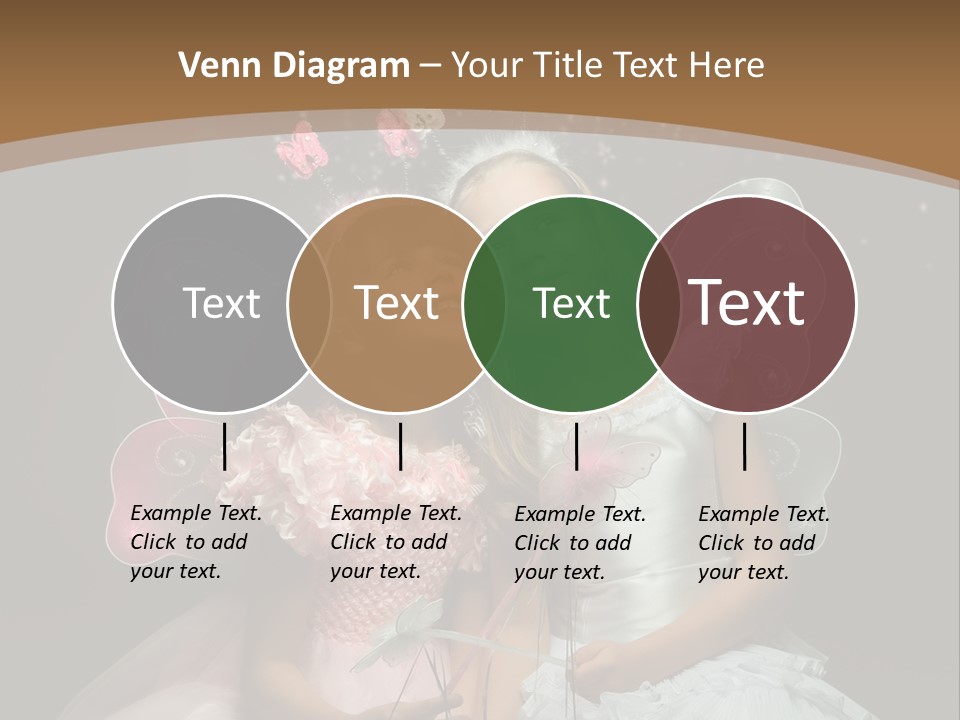 Cheerful Magic Girl PowerPoint Template