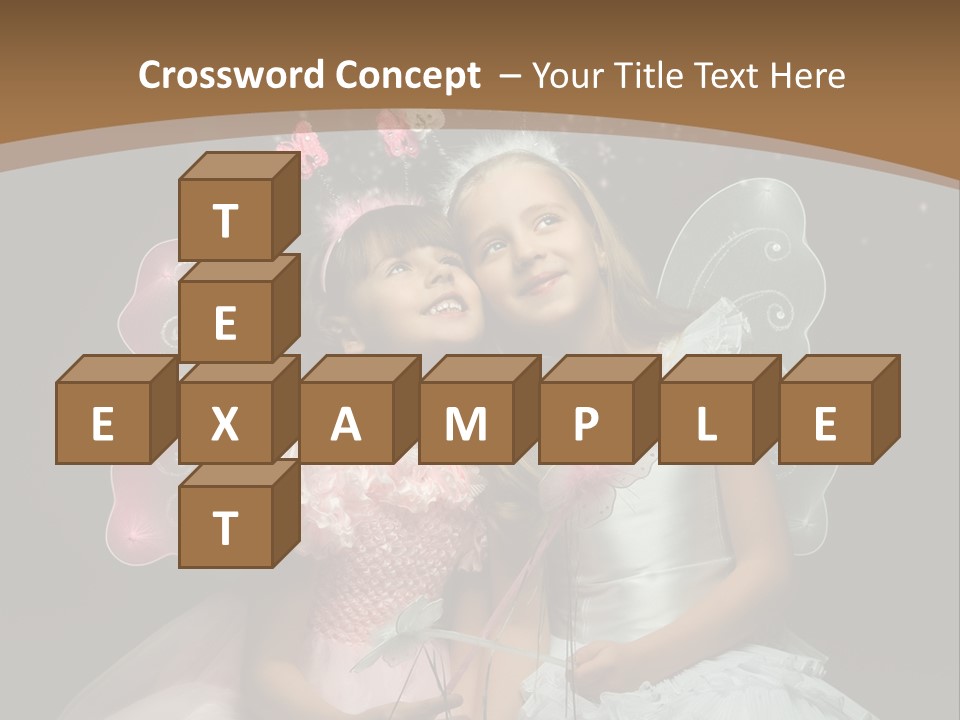 Cheerful Magic Girl PowerPoint Template