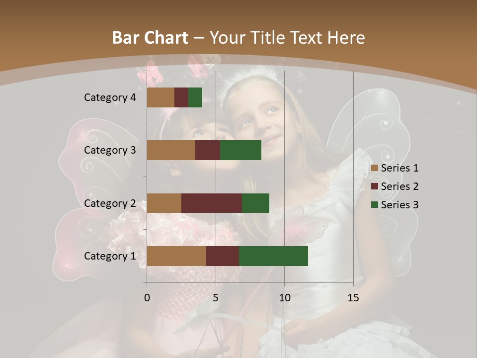 Cheerful Magic Girl PowerPoint Template