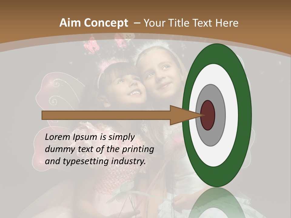 Cheerful Magic Girl PowerPoint Template