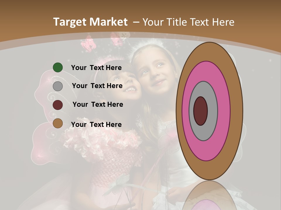 Cheerful Magic Girl PowerPoint Template