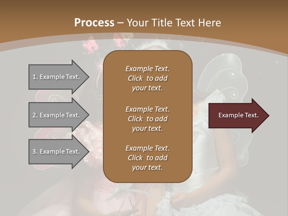 Cheerful Magic Girl PowerPoint Template