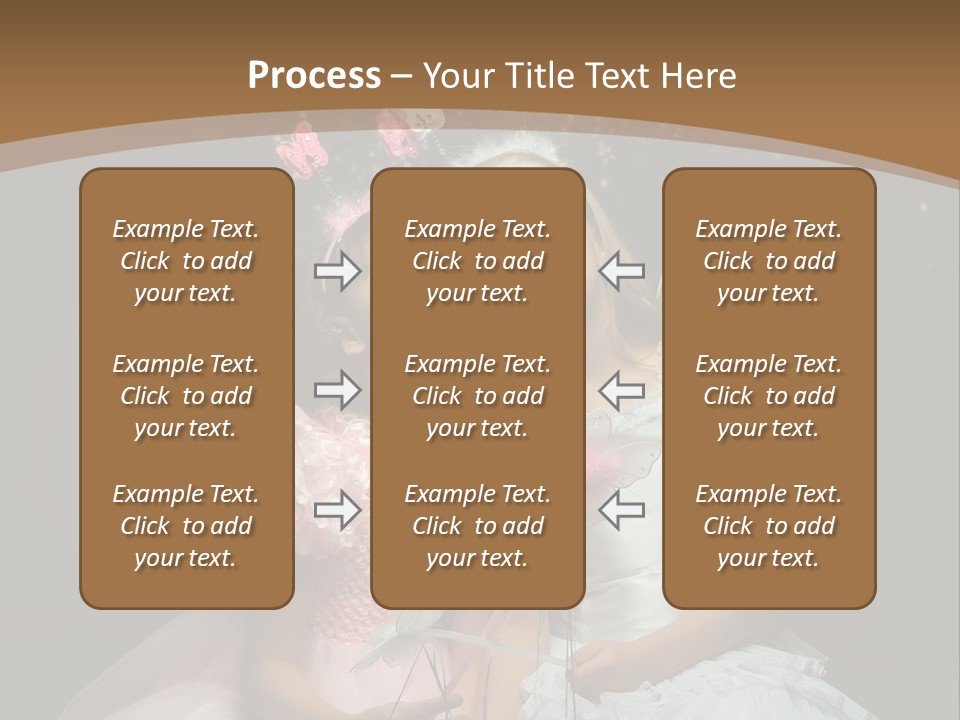 Cheerful Magic Girl PowerPoint Template