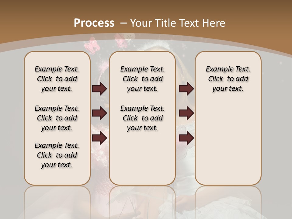 Cheerful Magic Girl PowerPoint Template