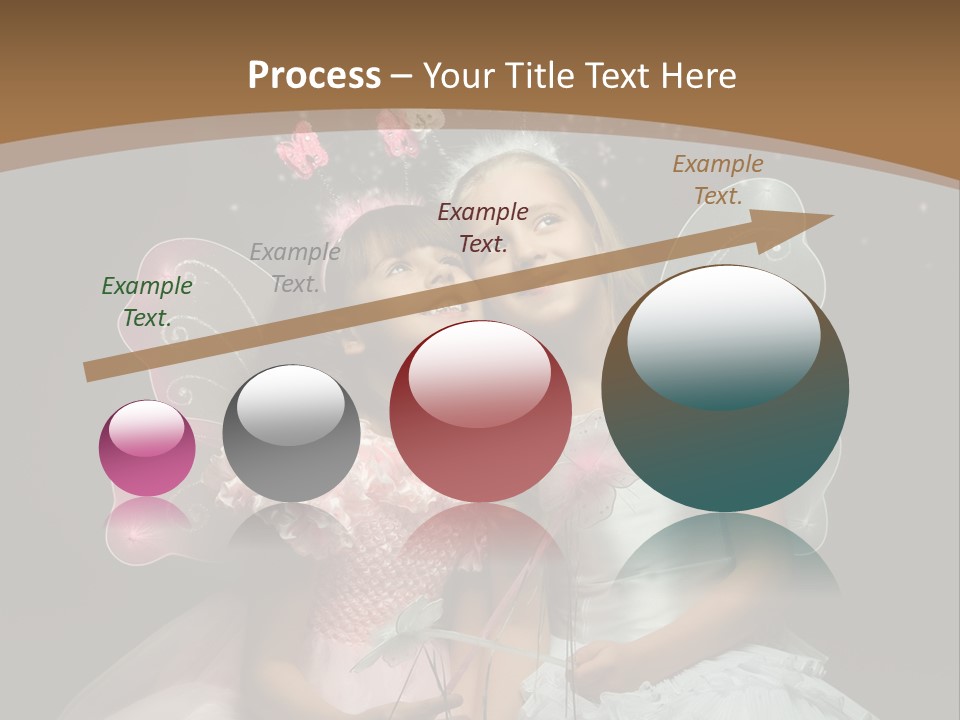 Cheerful Magic Girl PowerPoint Template