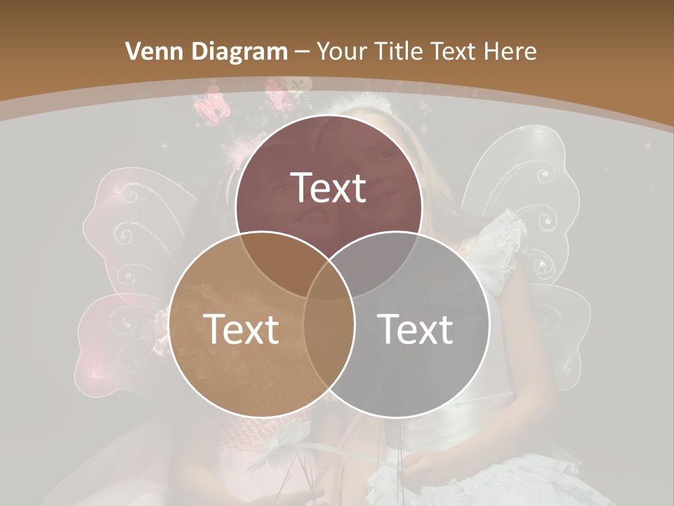 Cheerful Magic Girl PowerPoint Template