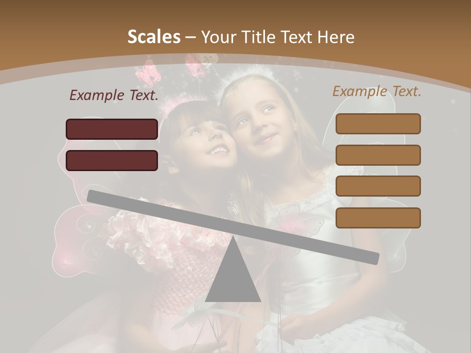 Cheerful Magic Girl PowerPoint Template