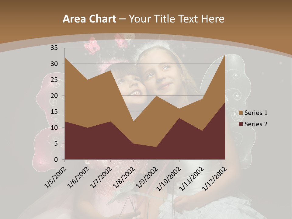 Cheerful Magic Girl PowerPoint Template