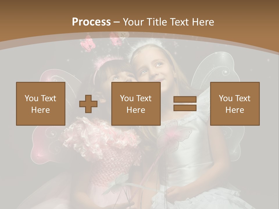 Cheerful Magic Girl PowerPoint Template