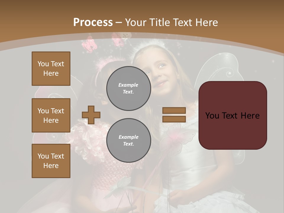 Cheerful Magic Girl PowerPoint Template
