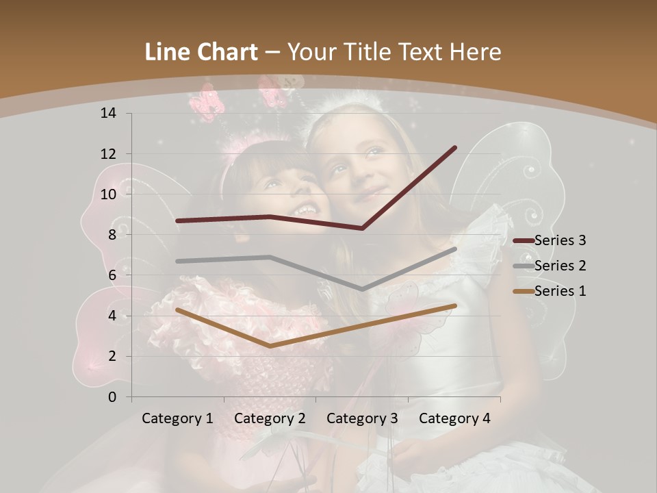 Cheerful Magic Girl PowerPoint Template