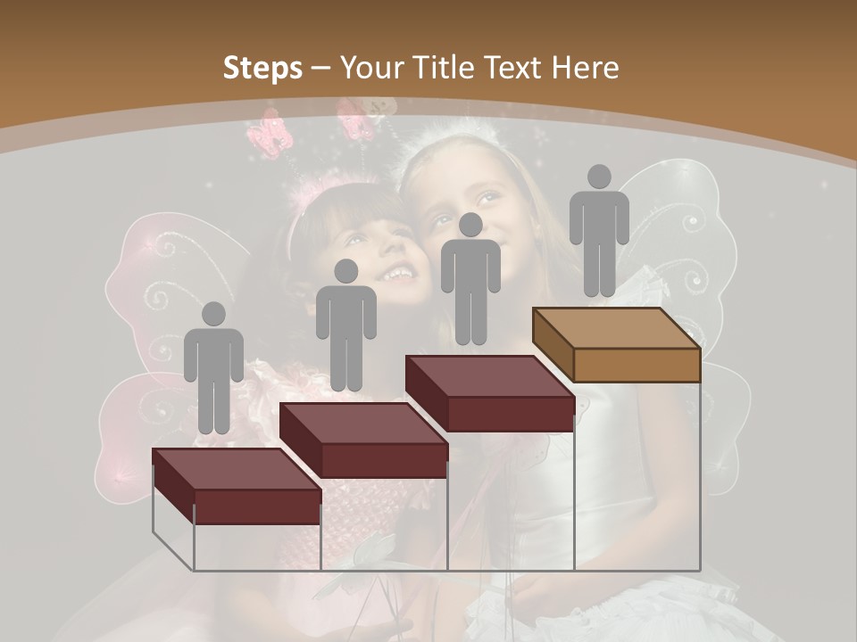 Cheerful Magic Girl PowerPoint Template