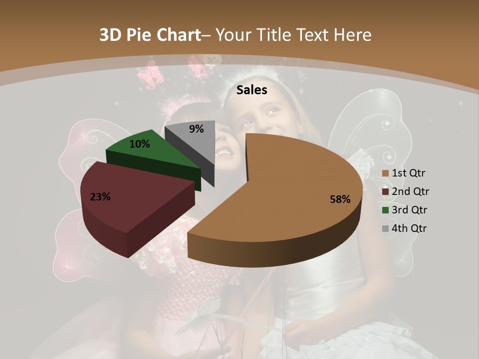 Cheerful Magic Girl PowerPoint Template