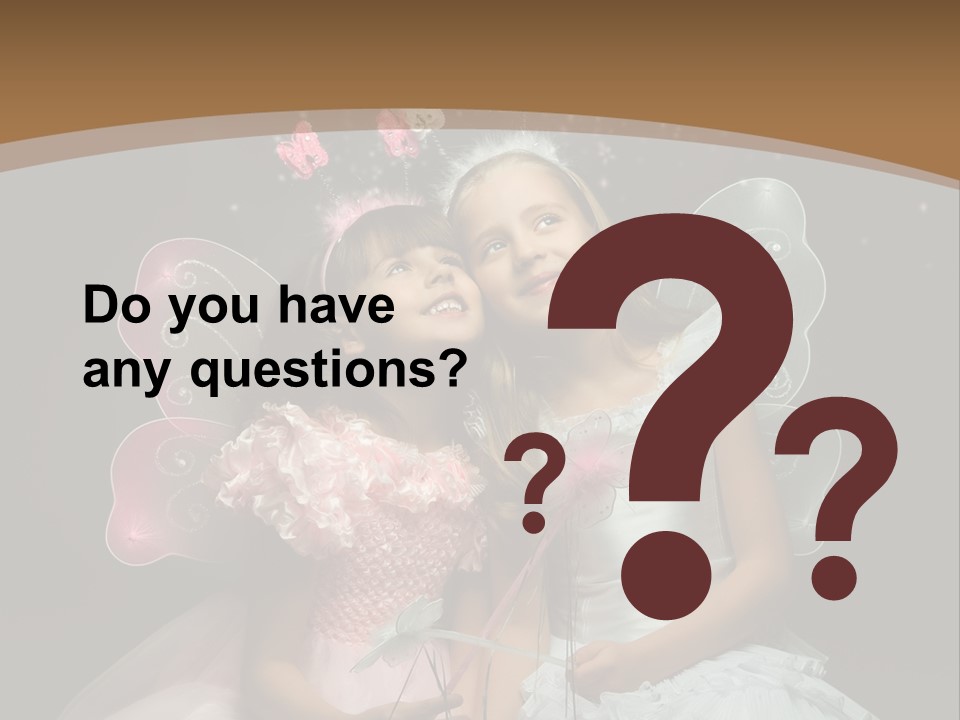 Cheerful Magic Girl PowerPoint Template