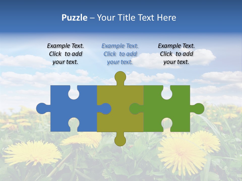 Blue Bright Sky PowerPoint Template