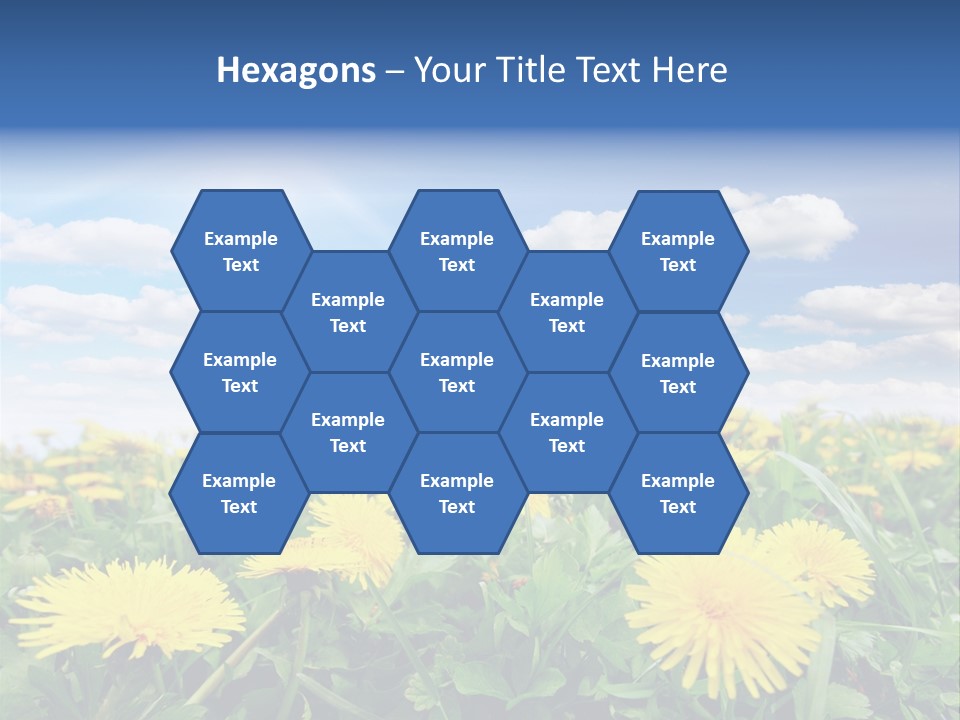 Blue Bright Sky PowerPoint Template