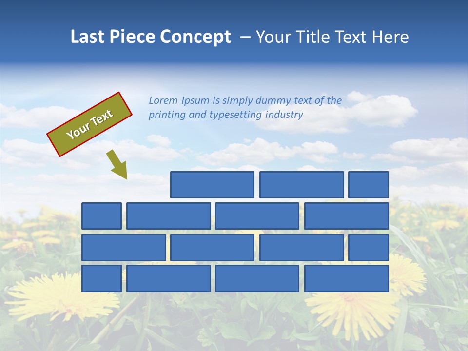 Blue Bright Sky PowerPoint Template
