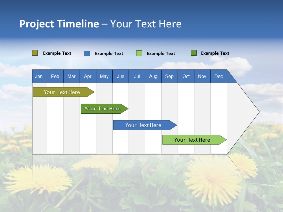 Blue Bright Sky PowerPoint Template