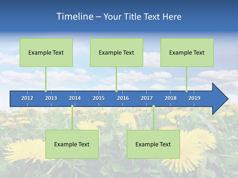 Blue Bright Sky PowerPoint Template