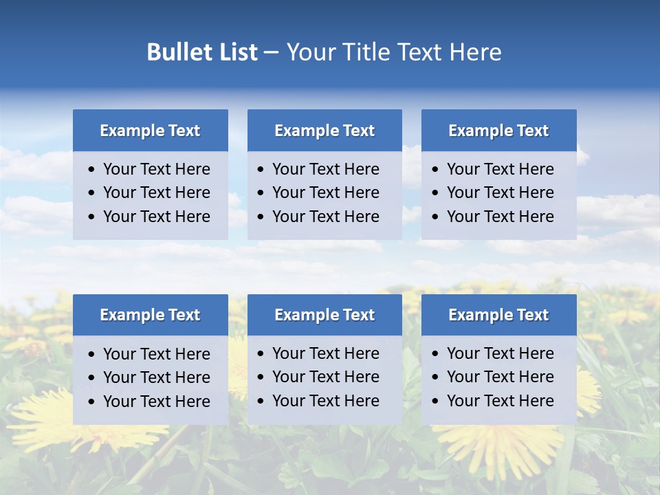 Blue Bright Sky PowerPoint Template