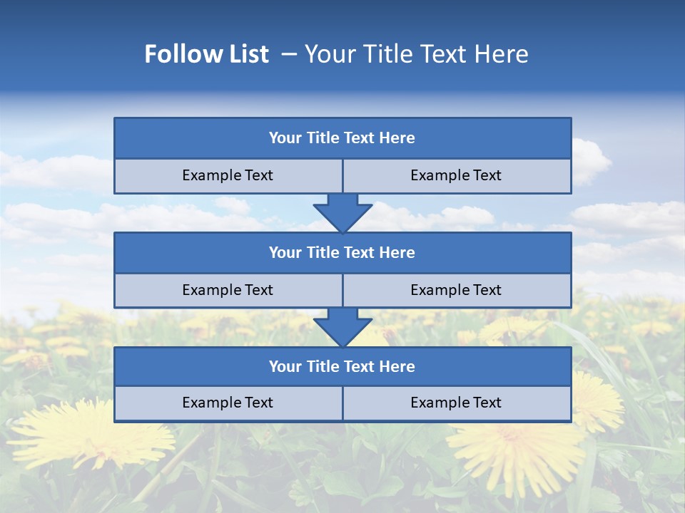 Blue Bright Sky PowerPoint Template