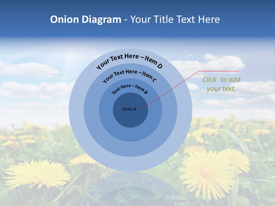 Blue Bright Sky PowerPoint Template