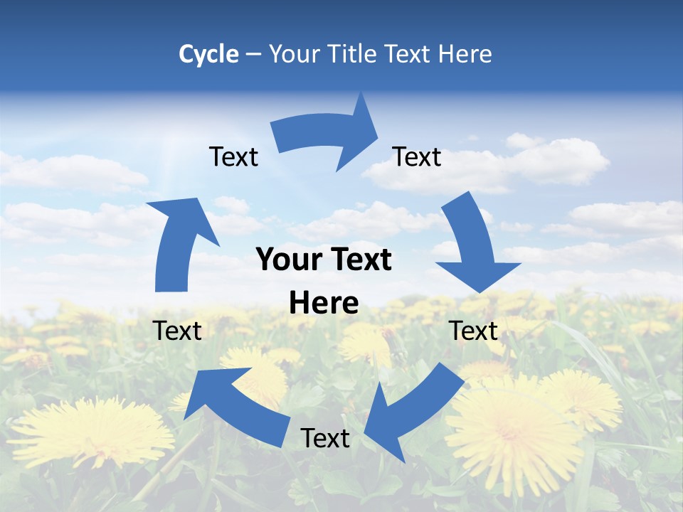 Blue Bright Sky PowerPoint Template
