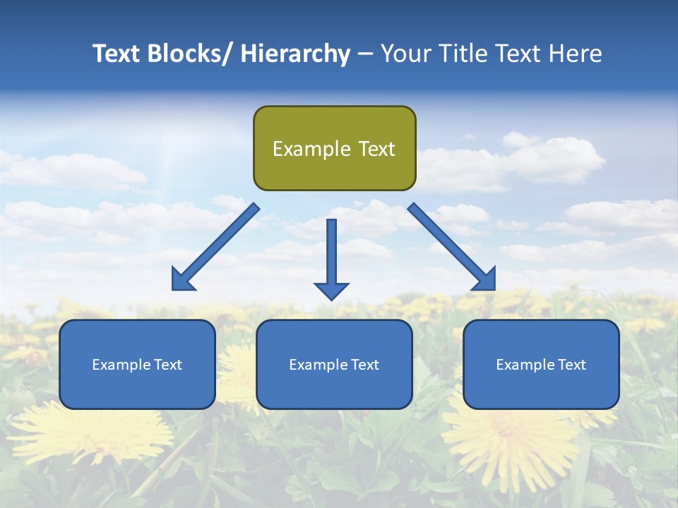 Blue Bright Sky PowerPoint Template