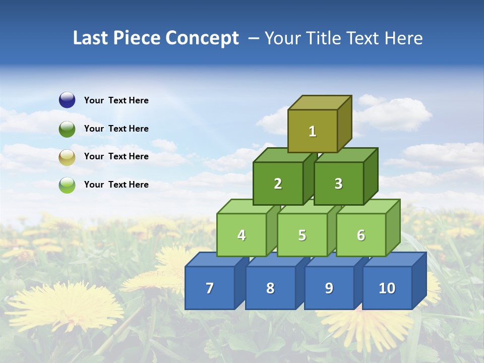 Blue Bright Sky PowerPoint Template