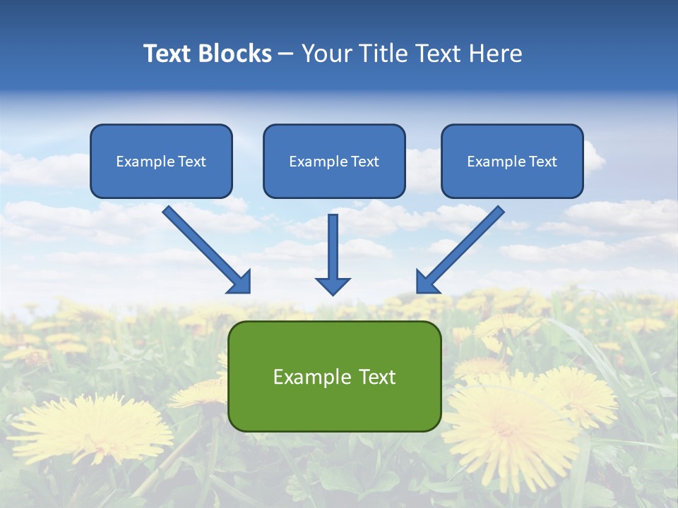 Blue Bright Sky PowerPoint Template