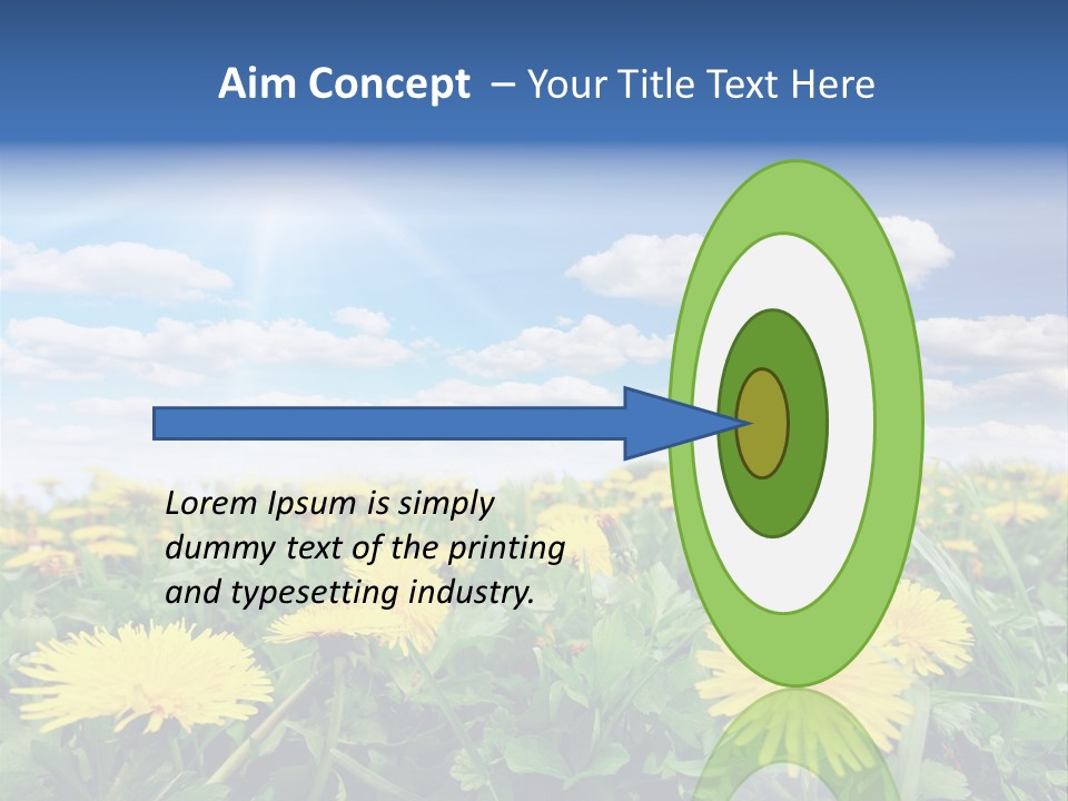 Blue Bright Sky PowerPoint Template