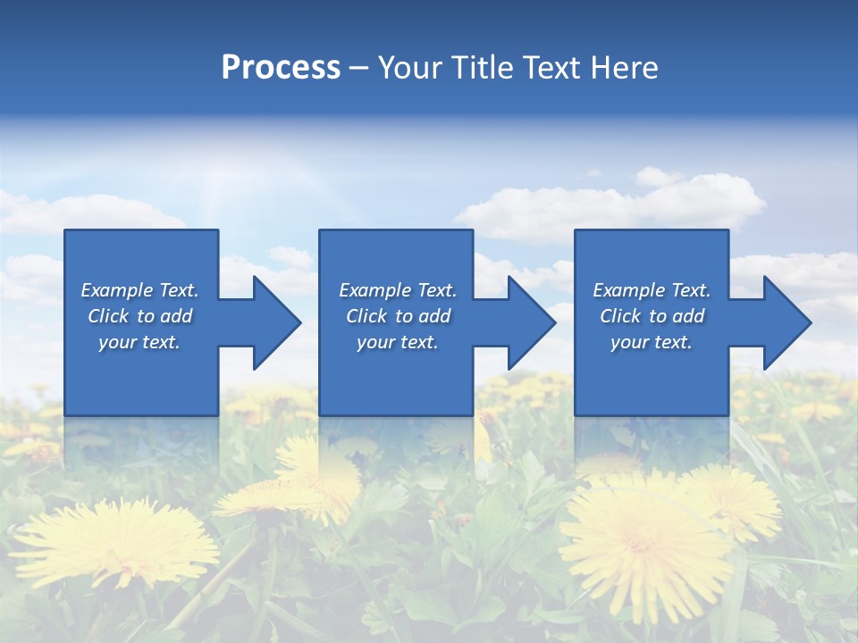 Blue Bright Sky PowerPoint Template
