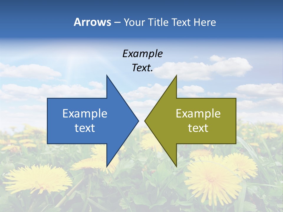 Blue Bright Sky PowerPoint Template