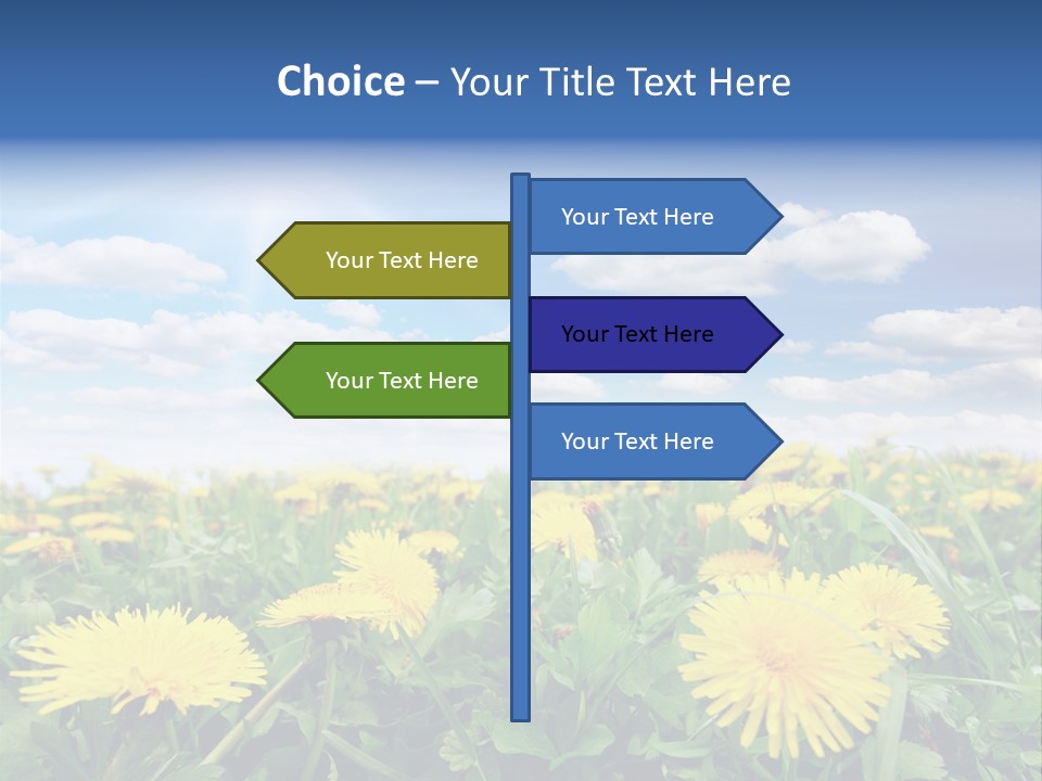 Blue Bright Sky PowerPoint Template