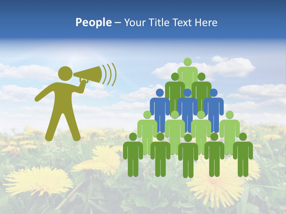 Blue Bright Sky PowerPoint Template