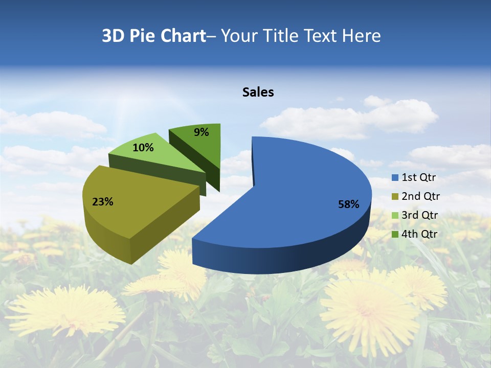 Blue Bright Sky PowerPoint Template