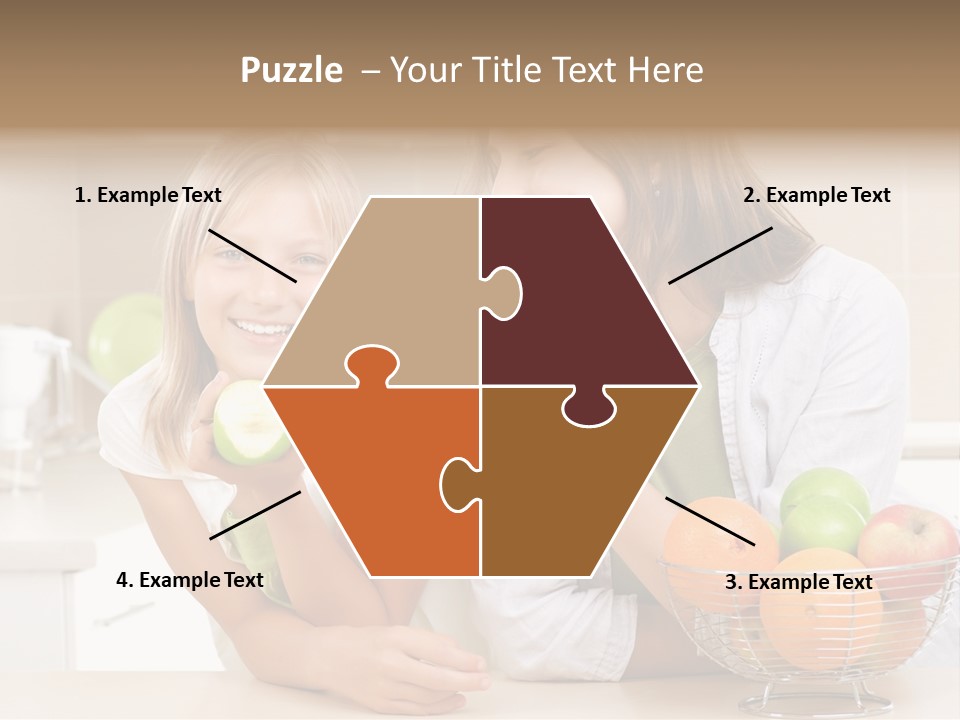 Feeding Beauty Mother PowerPoint Template