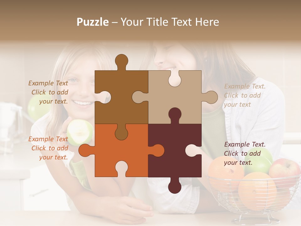 Feeding Beauty Mother PowerPoint Template